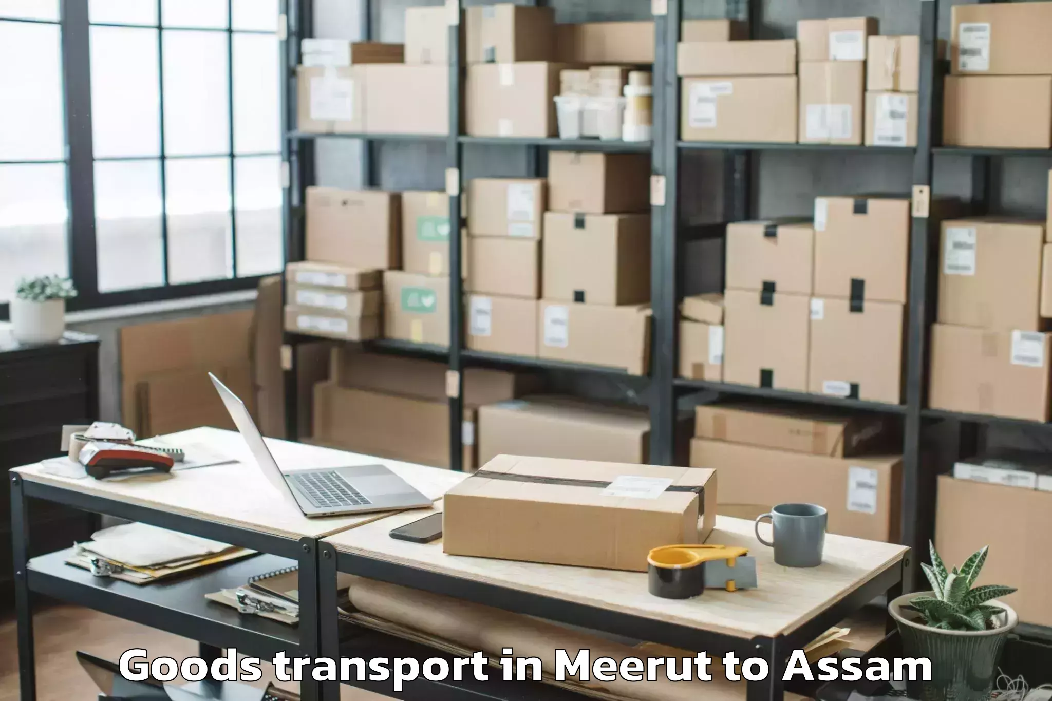 Book Meerut to Diphu Goods Transport Online